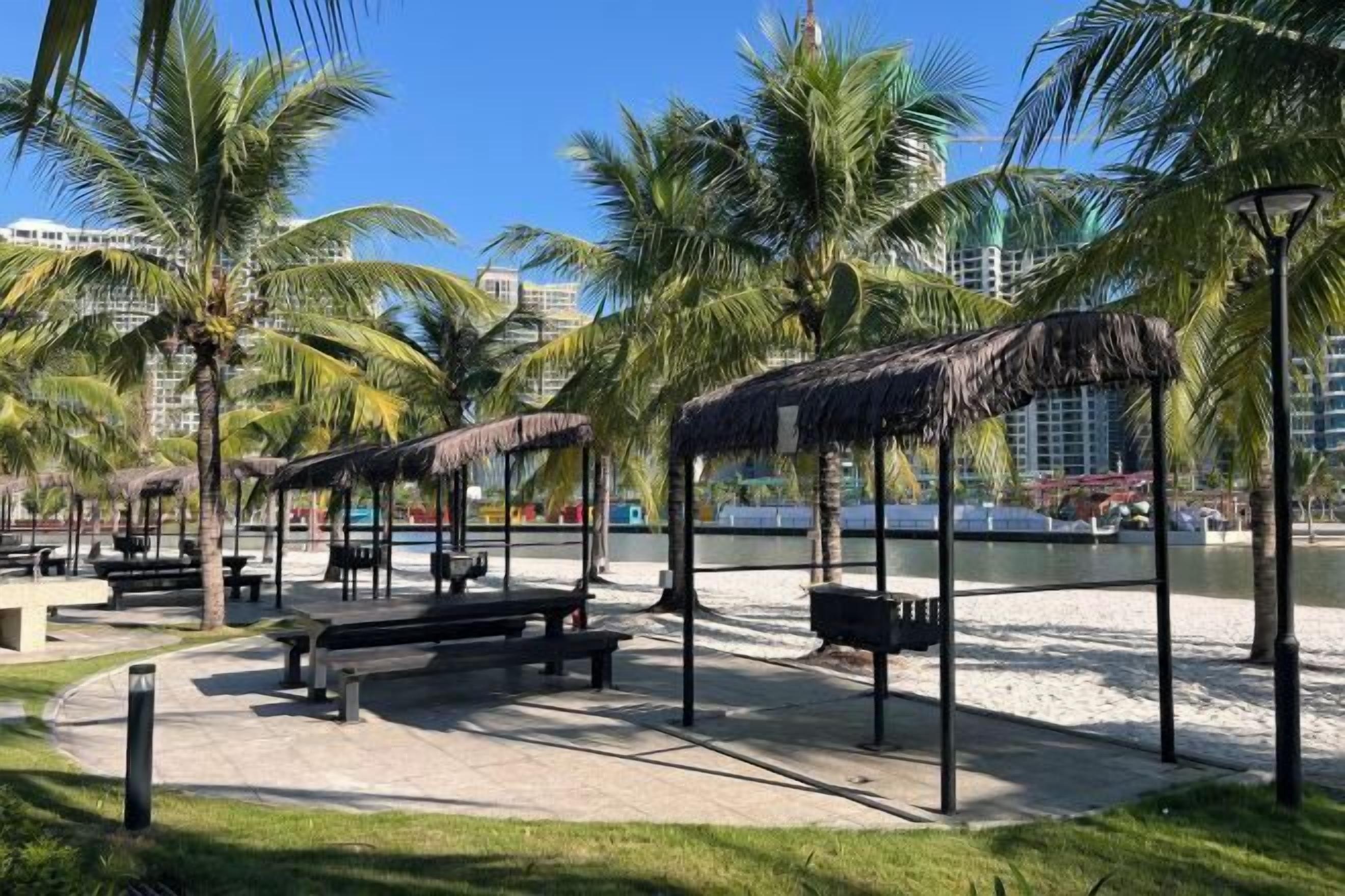 Beach volleyball, fishing