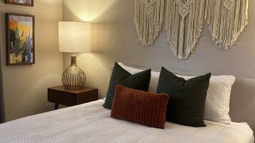 2 bedrooms, iron/ironing board, travel crib, WiFi