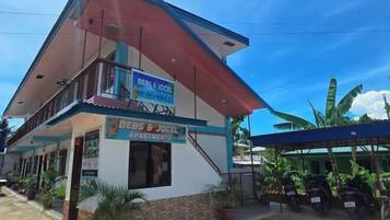 Blick von der Unterkunft