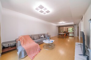 Superior Apartment, 2 Bedrooms, Kitchen, City View | Living room | Smart TV