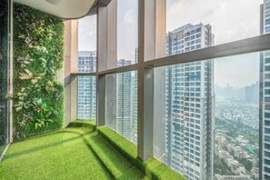 Blick von der Unterkunft