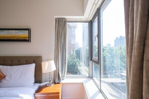 Superior Apartment, 2 Bedrooms, Kitchen, City View | Iron/ironing board, free WiFi - Tyms Cozy 2BR 1BA Apt Near Metro (Shanghai)