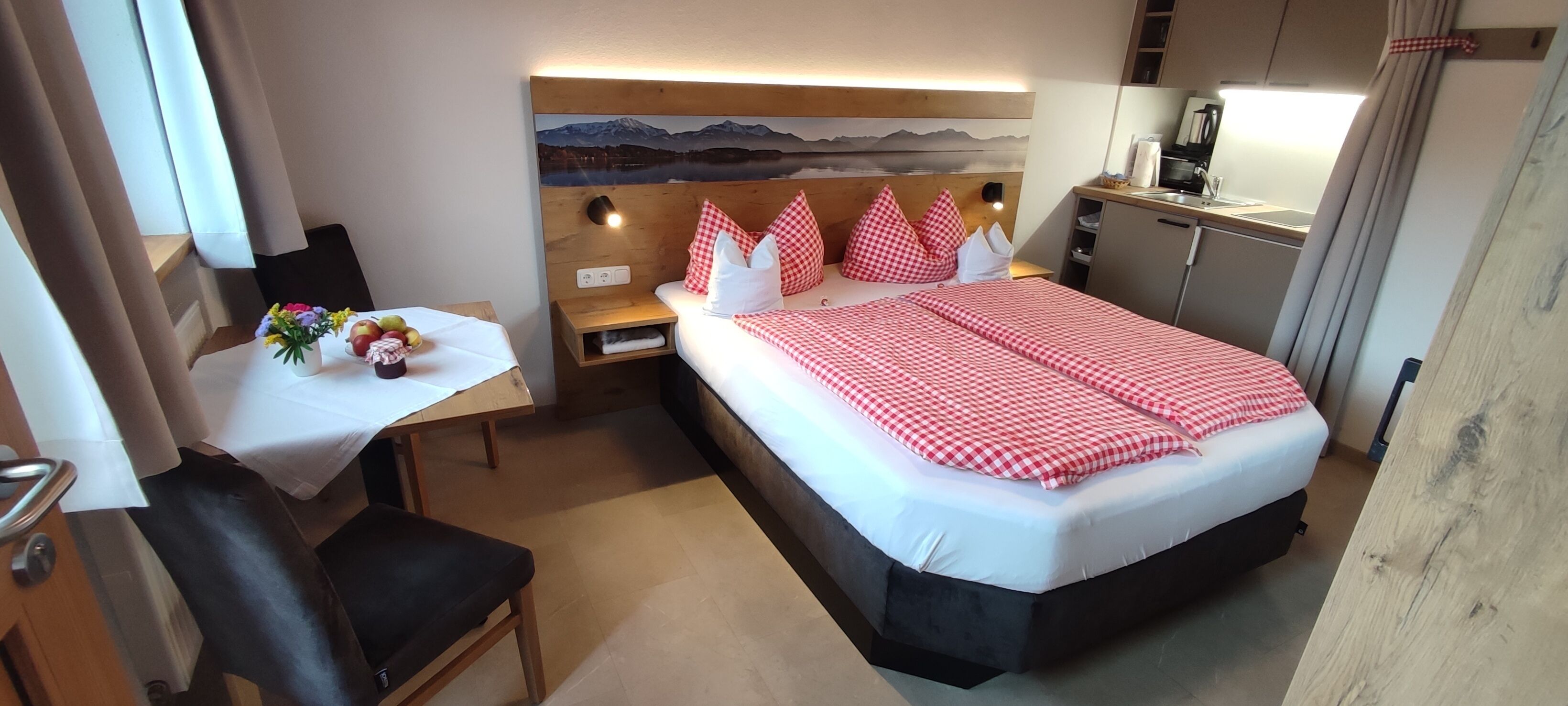 1 makuuhuone, vuodevaatteet