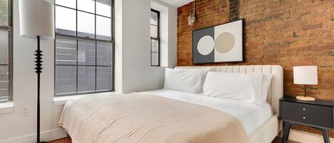 2 makuuhuonetta, silitysrauta/-lauta, Wi-Fi, vuodevaatteet