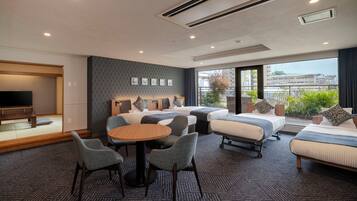 Suite With Japanese-Western Style Room (Non-smoking) | Blackout drapes, free WiFi, bed sheets