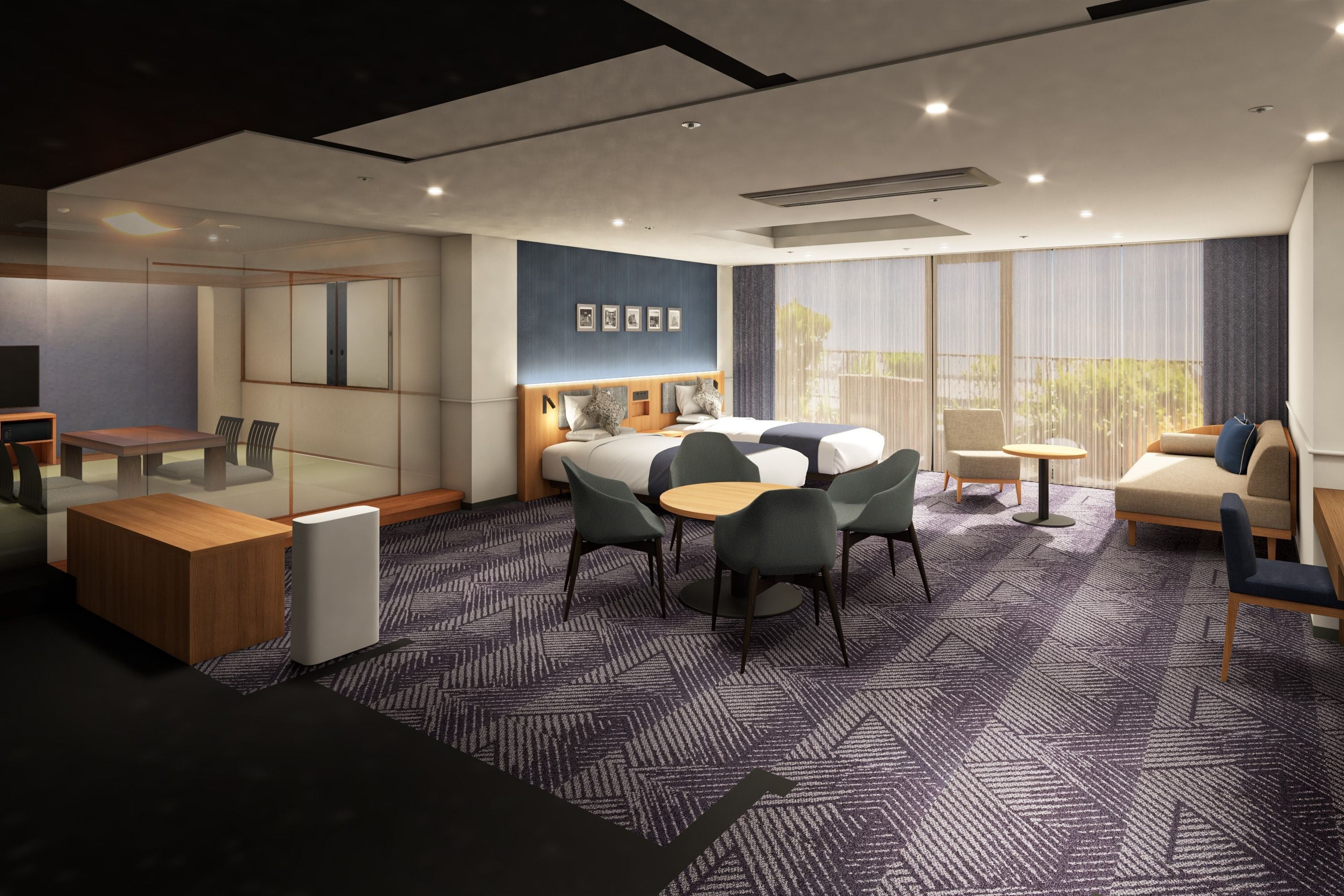 Suite With Japanese-Western Style Room(Non-smoking) | Blackout drapes, free WiFi, bed sheets