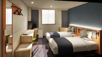 Blackout drapes, free WiFi, bed sheets