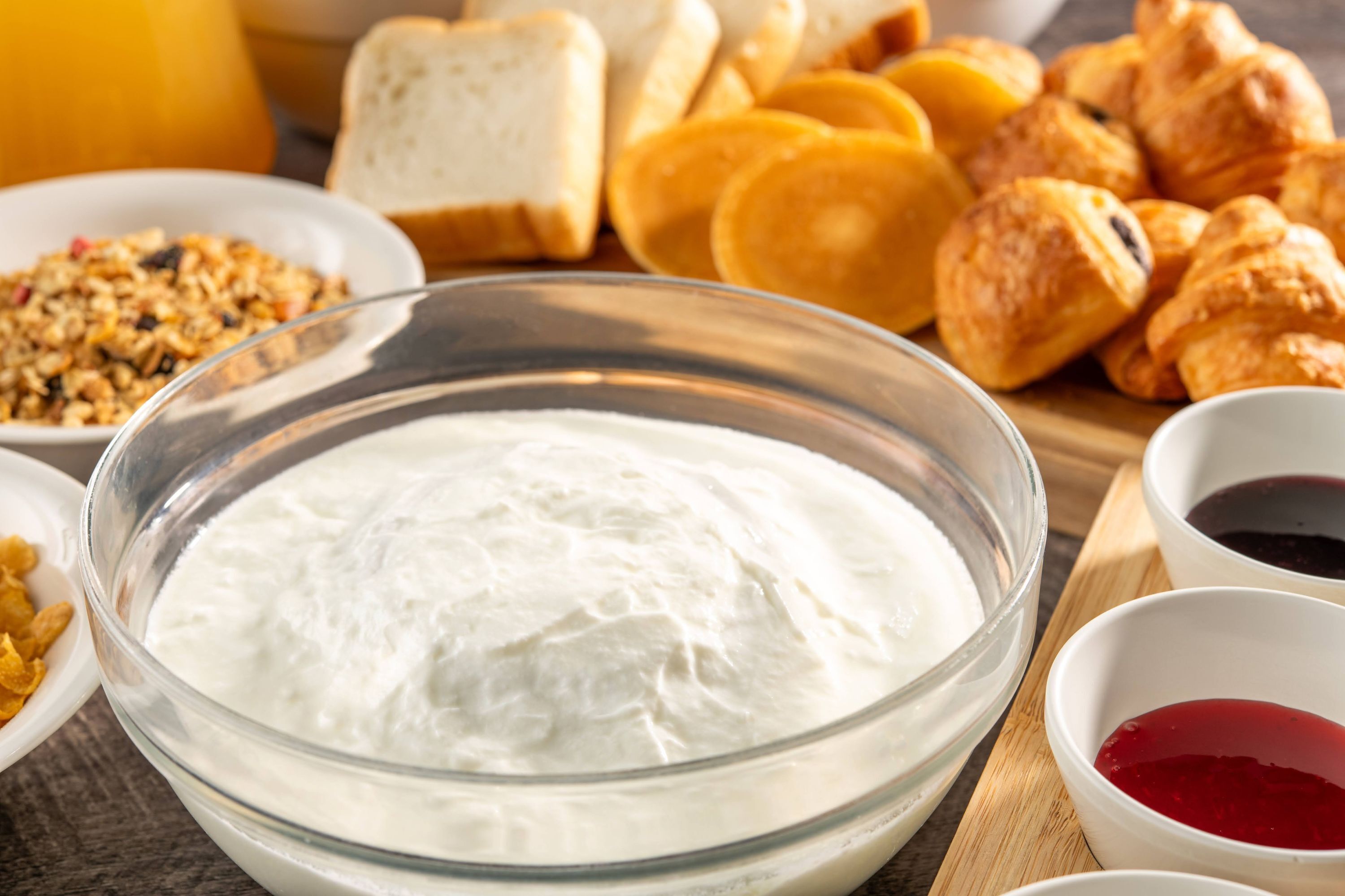 뷔페 아침 식사