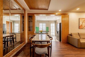 Family Triple Room, Non Smoking, Kitchen | Private kitchen | Fridge, microwave, stovetop, cookware/dishes/utensils - Luxury 3BR in ThaoDien Gym Best Location (Ho Chi Minh)