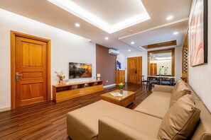 Family Triple Room, Non Smoking, Kitchen | In-room safe, desk, laptop workspace, blackout drapes - Luxury 3BR in ThaoDien Gym Best Location (Ho Chi Minh)