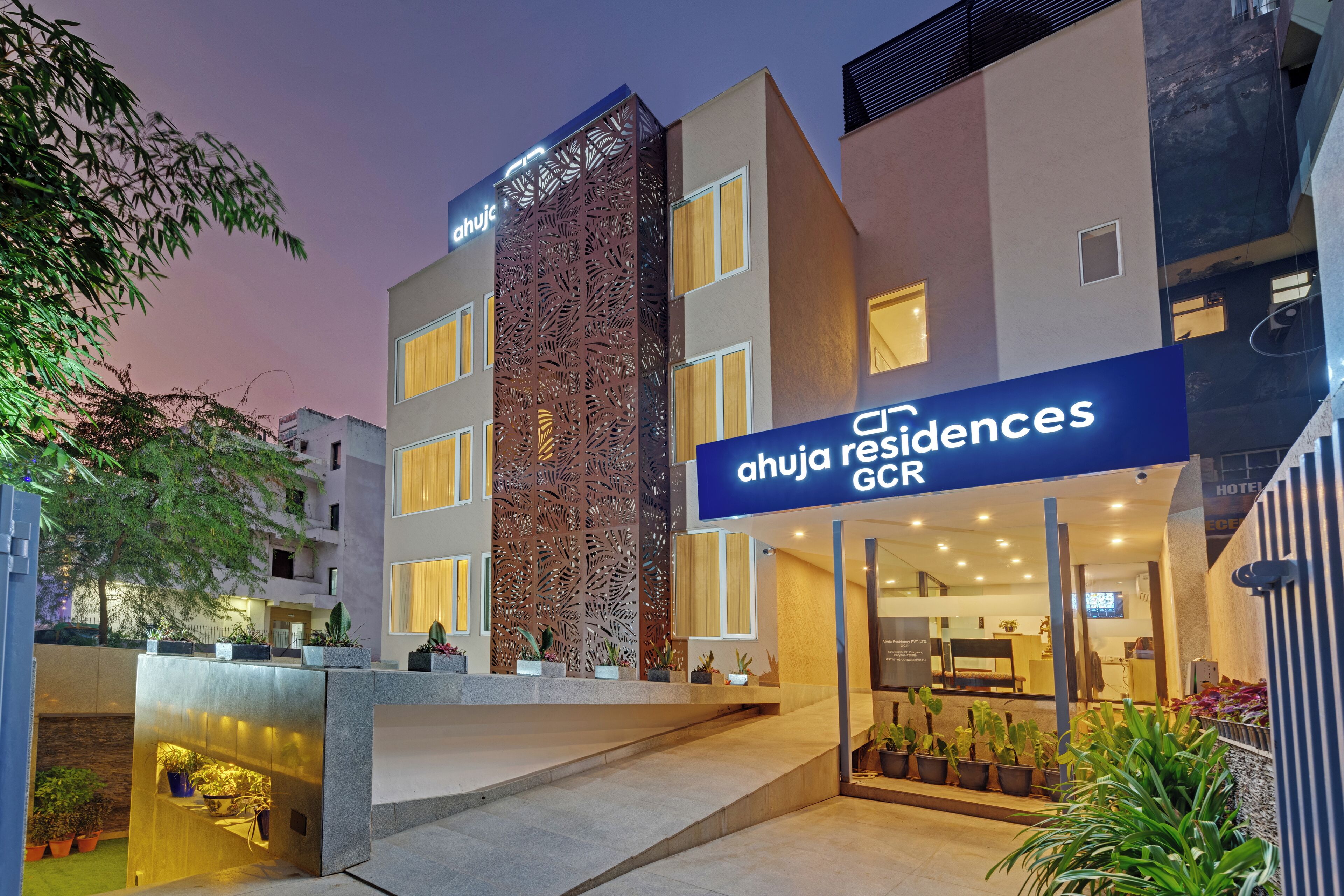 Façade de l’hébergement