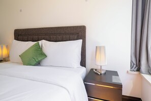 Lägenhet Superior - 1 sovrum - kök - utsikt mot staden | Strykjärn/strykbräda och gratis wi-fi