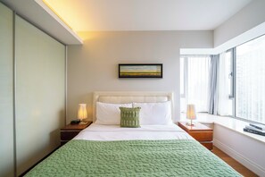 Superior Apartment, 2 Bedrooms, Kitchen, City View | Iron/ironing board, free WiFi - Tyms Spacious 2BR 1BA Apt Xuhui Metro (Shanghai)