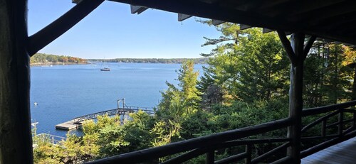 A Stone’s Throw: Classic Waterfront Cabin with Private Dock, Beach Access & Dog-Friendly!