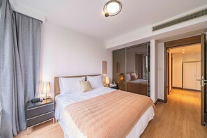 Superior Apartment, 1 Bedroom, Kitchen, City View | Iron/ironing board, free WiFi - Tyms Modern 1BR 1BA Suite Xujiahui Shops (Shanghai)