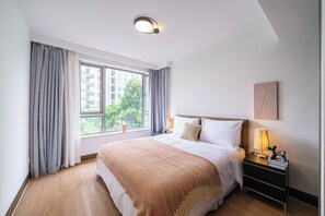 Superior Apartment, 1 Bedroom, Kitchen, City View | Iron/ironing board, free WiFi - Tyms Modern 1BR 1BA Suite Xujiahui Shops (Shanghai)