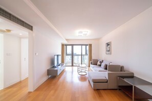 Superior Apartment, 2 Bedrooms, Kitchen, City View | Living room