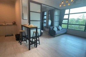 Living area - Sunrise at Jesselton Quay water dispenser provided (Kota Kinabalu)