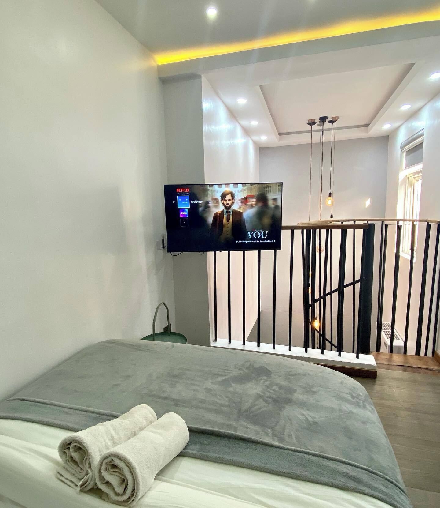 Family Apartment, Balcony, City View | Desk, laptop workspace, blackout curtains, soundproofing