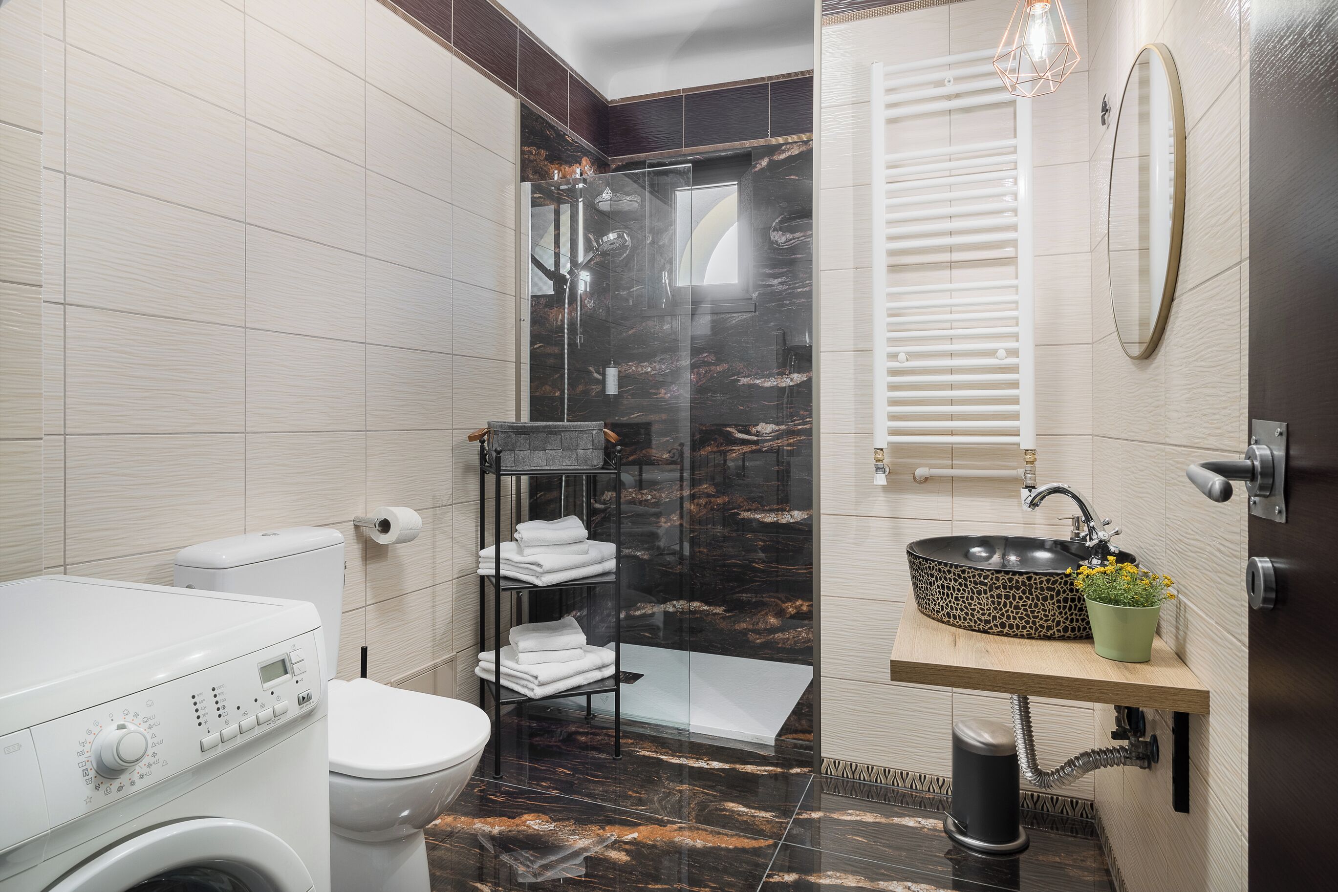 Appartement Deluxe, balcon, vue ville | Salle de bain