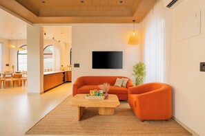 Living area - The Opulence Casa Ekam – Luxury 4BHK with Private Pool & Patio, 10 Mins to Beach (goa)