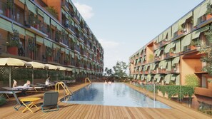 Seasonal outdoor pool