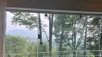 Double Room, Valley View | Desk, laptop workspace, blackout curtains, iron/ironing board