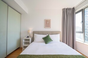 Superior Apartment, 1 Bedroom, Kitchen, City View | Iron/ironing board, free WiFi - Tyms Family 1BR 1BA Apt Xujiahui (Shanghai)