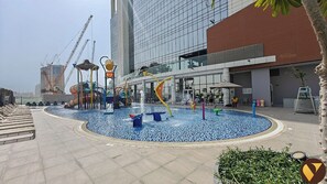 Luxury Apartment, Balcony, City View | Egyptian cotton sheets, premium bedding, in-room safe - Vogue | Novotel JVT near Springs Souk Mall (Dubai)