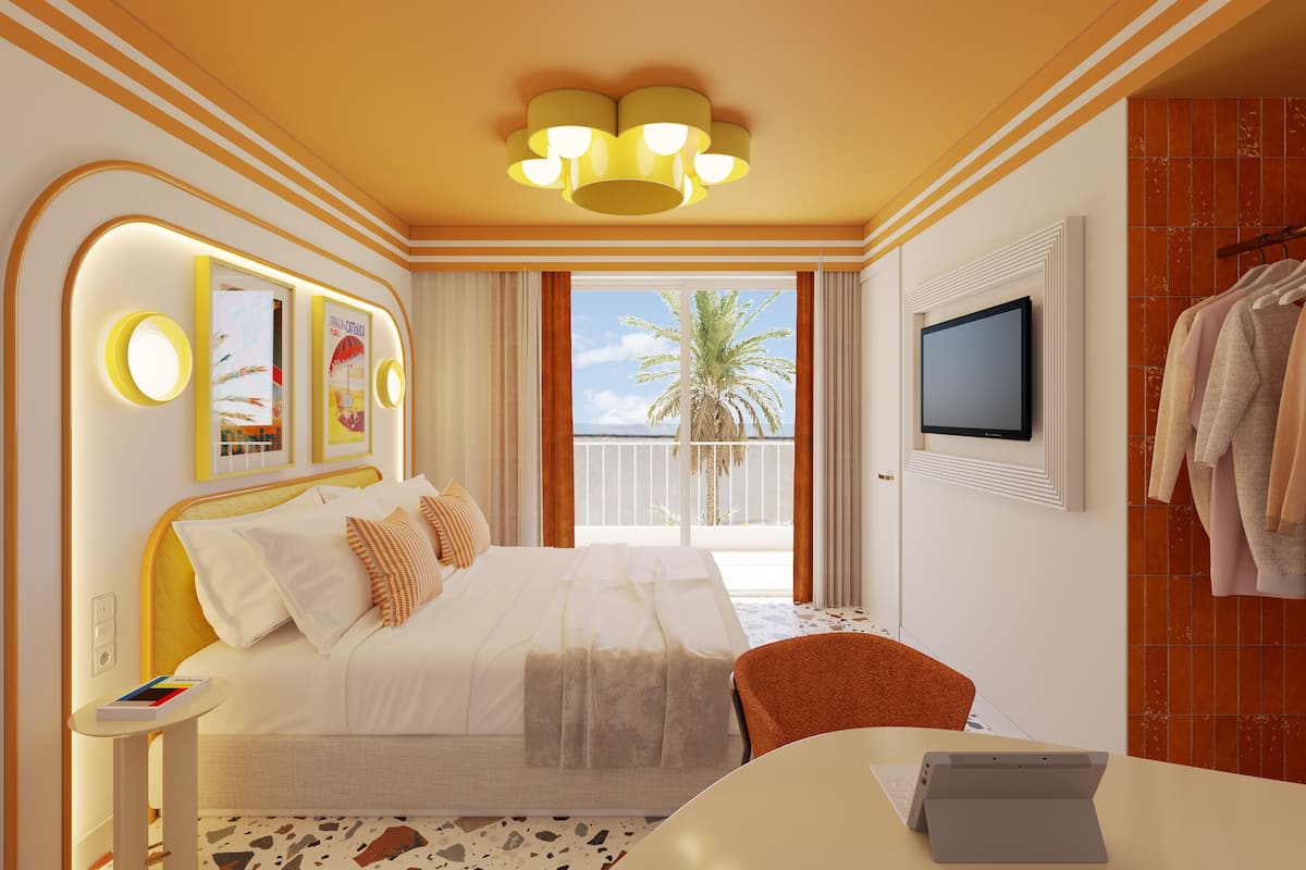 Basic Double Room, Balcony | In-room safe, blackout drapes, soundproofing, iron/ironing board