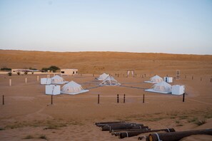 Classic Tent, Balcony, Desert view | Egyptian cotton sheets, premium bedding, individually decorated