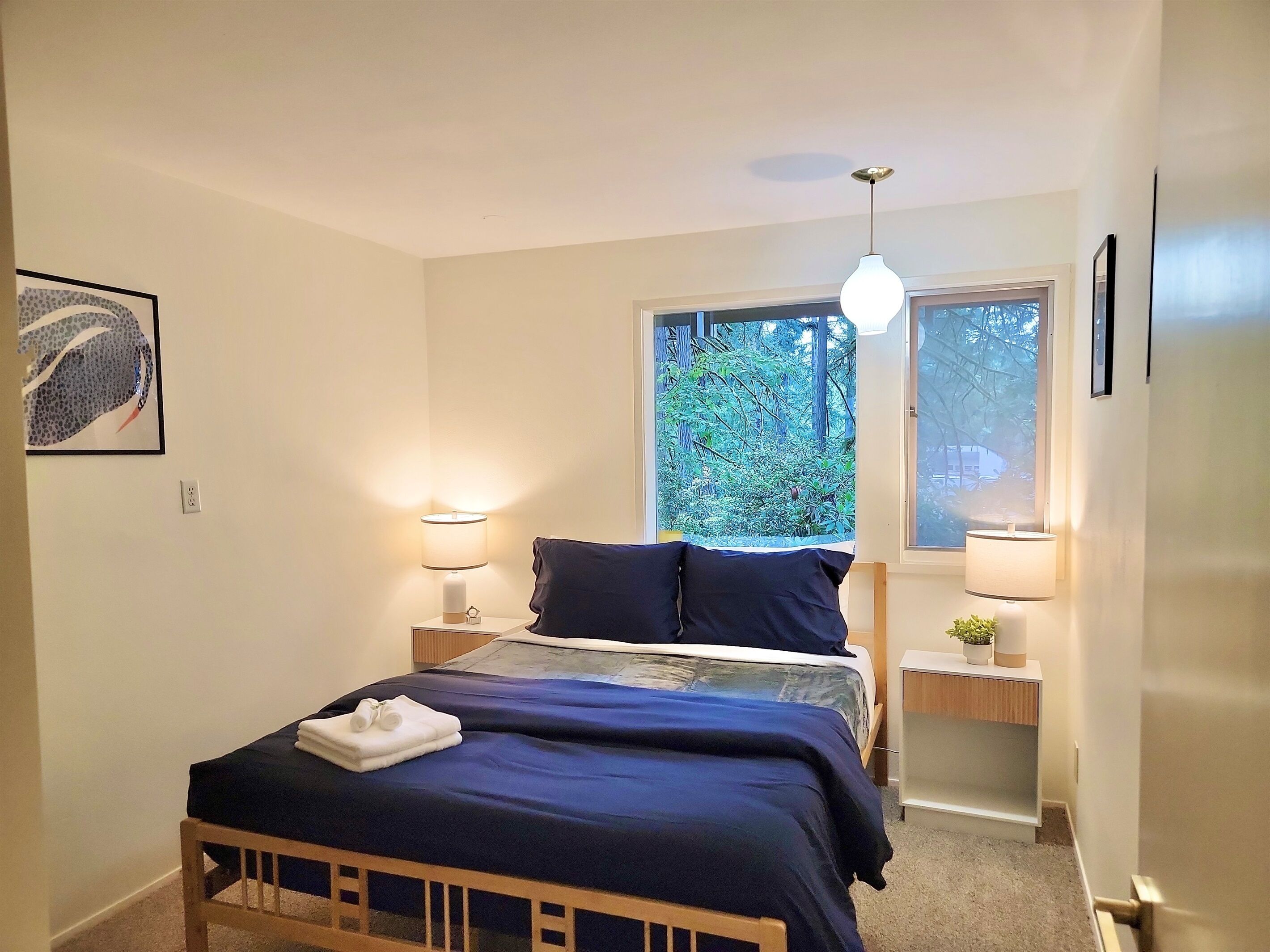 Desk, iron/ironing board, travel crib, free WiFi