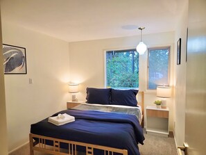 Desk, iron/ironing board, travel crib, free WiFi