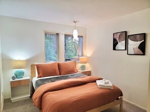 Desk, iron/ironing board, travel crib, free WiFi