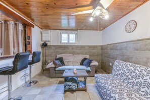 TV, fireplace - Apartment 'in Chalet' with Mountain View, Private Terrace and Wi-Fi (Muriannette)