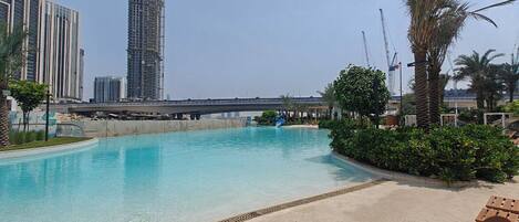 Luxury Apartment, Balcony, Pool View