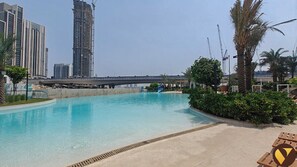 Luxury Apartment, Balcony, Pool View