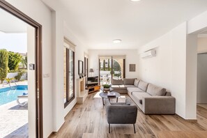 Fernseher, Kamin