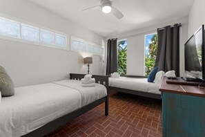 Desk, iron/ironing board, travel cot, free WiFi