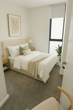 2 habitaciones, tabla de planchar con plancha y acceso a internet 