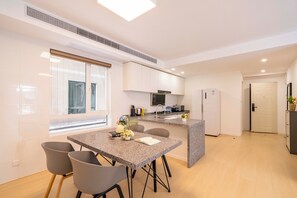 Superior Apartment, 3 Bedrooms, Balcony, City View | Living room | Smart TV - Tyms Bright 2BR 1BA Apt Xuhui Center (Shanghai)