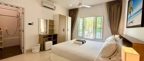 2 bedrooms, iron/ironing board, internet, bed sheets