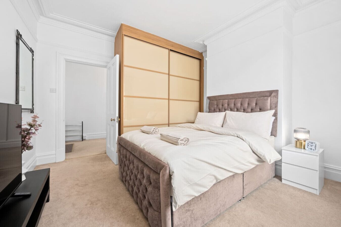 Desk, iron/ironing board, travel crib, free WiFi