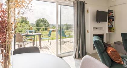 Mobil home confortable avec terrasse et animaux admis à Saint-Lô