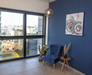 Flat-screen TV - Cool & Urban Apt Luxury Tower Sea View (Bat Yam)