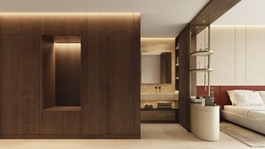 Minibar, in-room safe, desk, laptop workspace