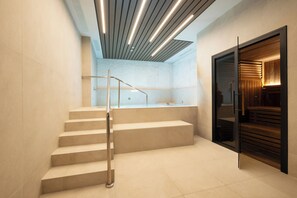 Sauna, steam room, massages