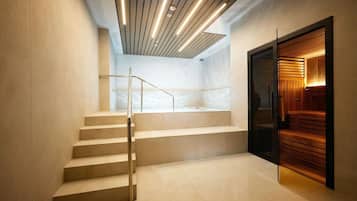 Sauna, steam room, massages