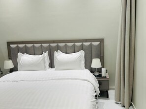 Blackout curtains, iron/ironing board, free WiFi