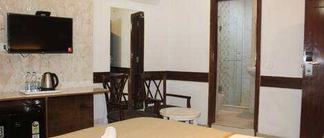 Super Deluxe Room | Egyptiska bomullslakan, sängtillbehör av högsta kvalitet och duntäcken